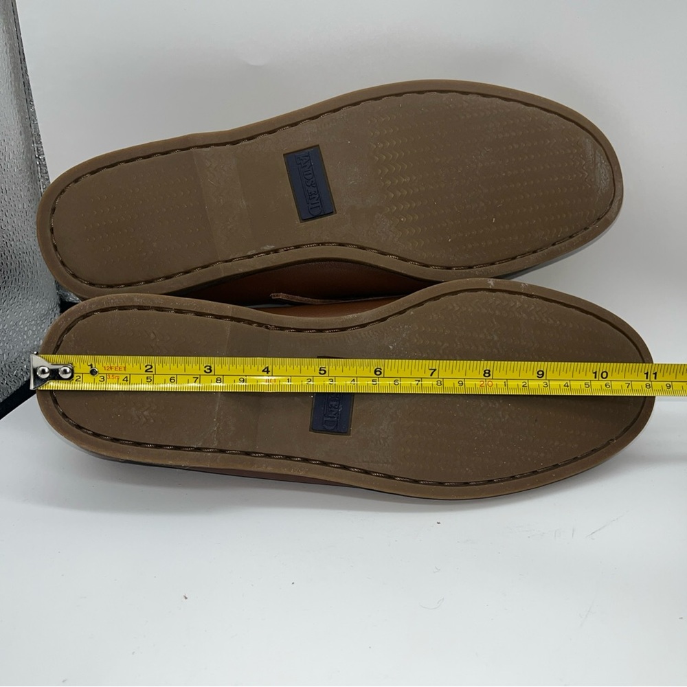 Lands End Brown Leather Loafers Driving Shoes Size 10 D. - Picture 10 of 10